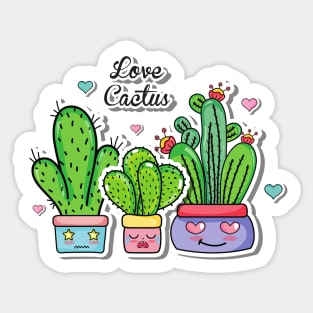 Small Cactus Lover - Love Cactus Sticker